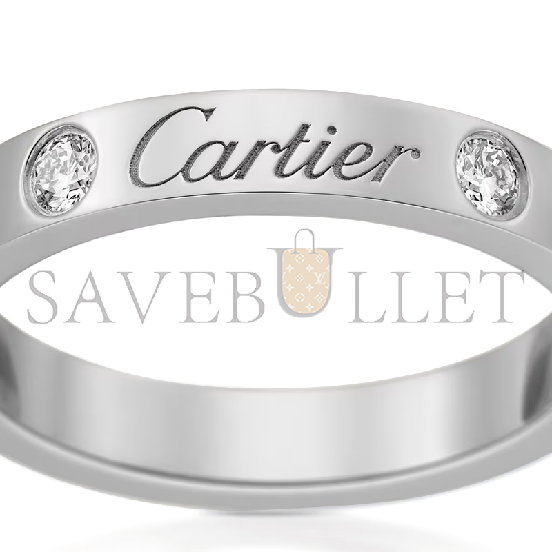 CARTIER C DE CARTIER WEDDING RING, WIDTH 3 MM, 2 DIAMONDS B4077800